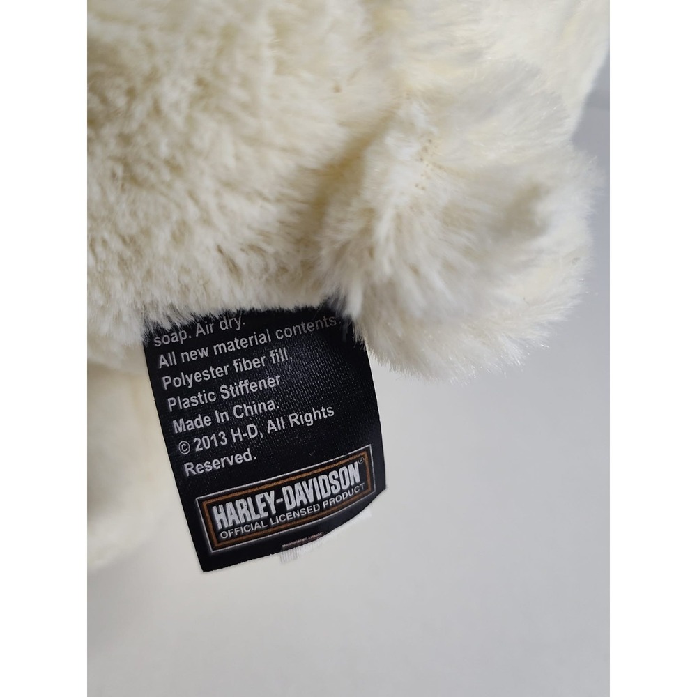 HARLEY DAVIDSON " HAPPY HARLEY DAVIDSON " POLAR BEAR PLUSH TAG HAS WEAR SEE PICS - Picture 8 of 8